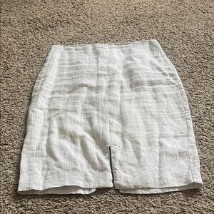 Banana Republic Pinstripe Linen and Cotton Pencil skirt
